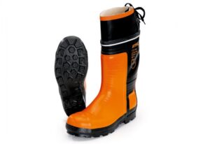 STIHL Gumené čižmy SPECIAL, pre prácu s motorovou pílou, farba čierno - oranžová - 41
