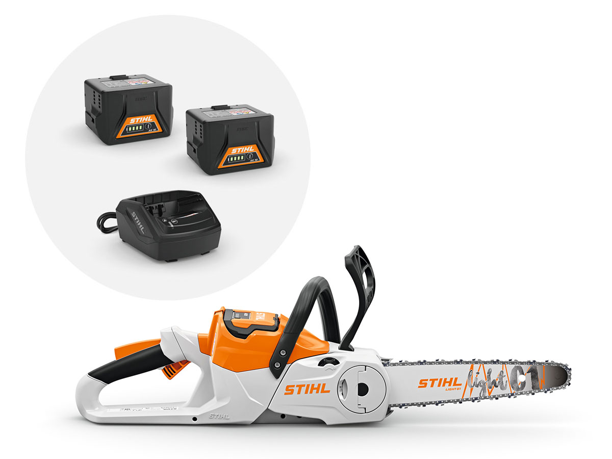 STIHL Akumulátorová motorová píla s 2 akumulátormi a nabíjačkou STIHL MSA 70 C, set s 2x AK30
