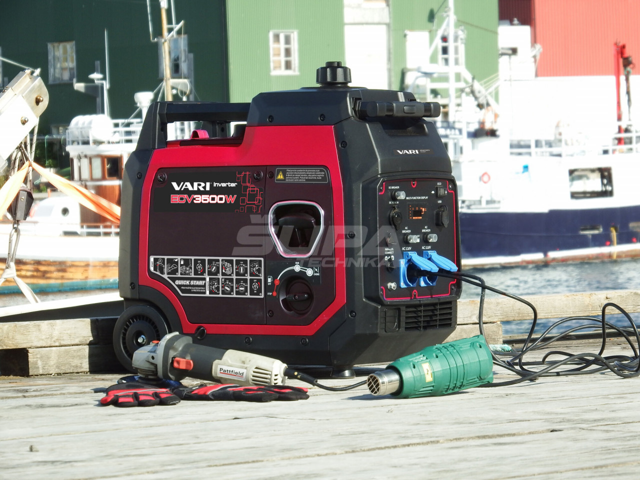 1-fázová elektrocentrála VARI ECV 3500 W invertor – Obrázok 4