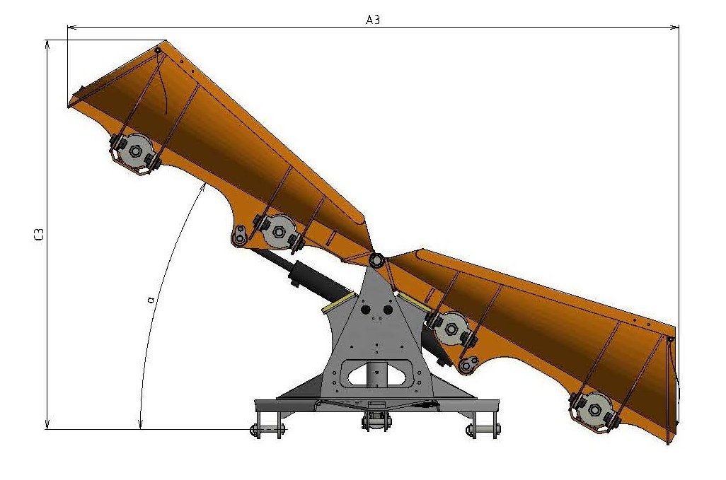 Zhrňovacia radlica šípová SRT2 - 2600 – Obrázok 4