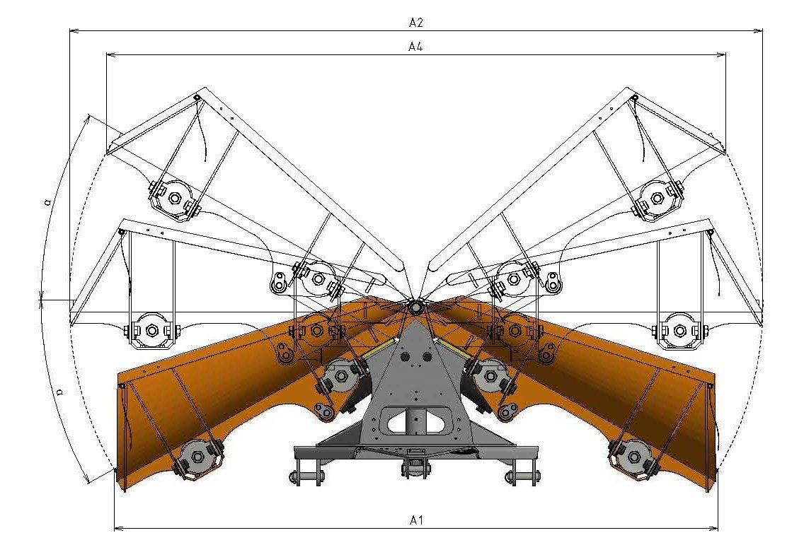 Zhrňovacia radlica šípová SRT2 - 2600 – Obrázok 5