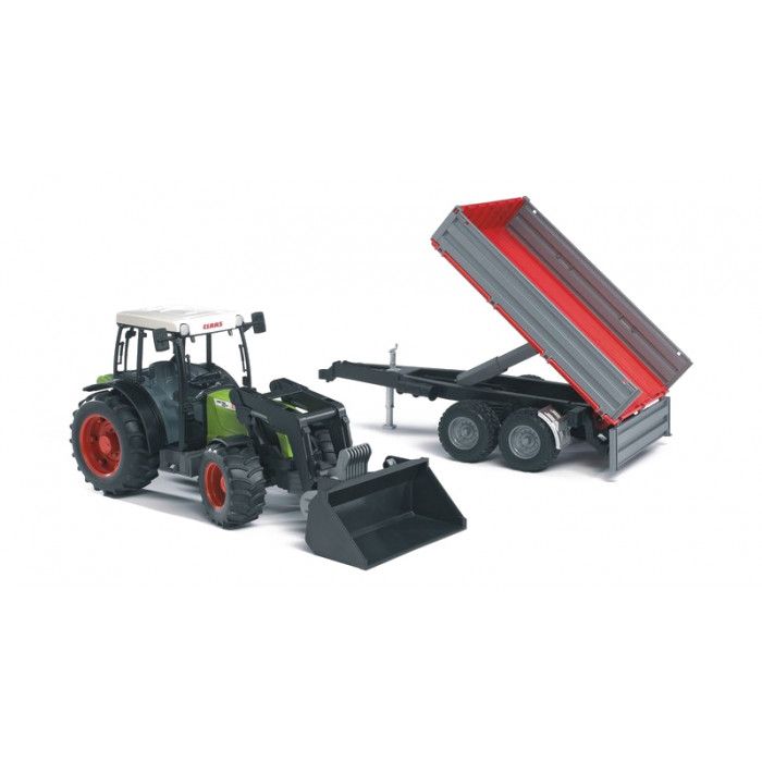 Traktor Claas Nectis 267 s čelným nakl. a prívesom – Obrázok 2