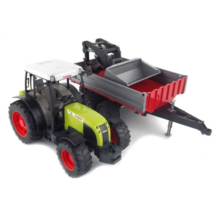 Traktor Claas Nectis 267 s čelným nakl. a prívesom – Obrázok 3